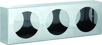 Buyers Products LB6183SST Stainless Triple Round Light Box 18 x 6 Inch