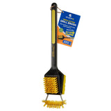 Triple Action Grill Brush Powered by Scrub Daddy by Mr. Bar-B-Q – Nylon, Black and Yellow, Model 60404SDZ