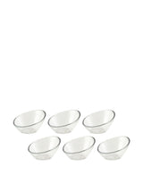 Hammered Glass 3.75" Angled Bowl by 10 Strawberry Street – 3.75x-x2, Glass, Clear