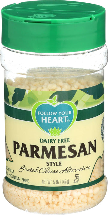Parmesan Style Grated Cheese Alternative by Follow Your Heart – 5 Ounce (Pack of 8), Pack of 8