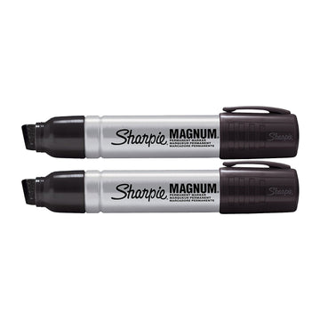 2 Pack 44101 Sharpie Magnum Permanent Marker Black – 1 Count (Pack of 2), Aluminum, Black, Pack of 2, Model 44101PP