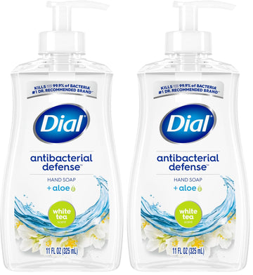 Antibacterial Liquid Hand Soap by Dial – 11 Fl Oz (Pack of 2), ابيض, Pack of 2, Model 2499397