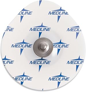 Medline MDSM611950 MedGel Stress/Diaphoretic Foam Electrode, White (Case of 6000)