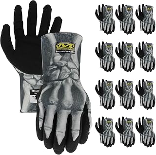 Mechanix Wear SpeedKnit Bones Graphx Gloves Black/White 12 Pack