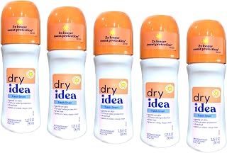 Dry Idea Fresh Linen Roll-On Antiperspirant Deodorant Fresh Linen 3.25 Ounce (Pack of 5)