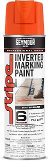Seymour Of Sycamore 20-658 Stripe Inverted Tip Marker, Red/Orange Fluorescent