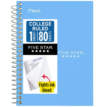 Spiral Notebook by Five Star – Blue, Model 450048CG1-ECM