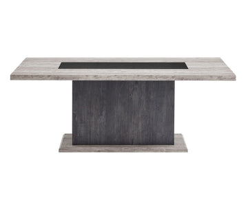 D8030 Dining Table with Storage Drawers by Global Furniture USA – Engineered Wood, Grey, Model AMZ-D8030DT