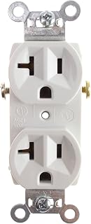 Pass & Seymour Legrand CR20-W Spec Grade Receptacle, 20A, 125V, White (10 Pack)