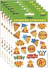 Eureka Pizza Scented Stickers, 80/Pack, 6 Packs (Eu-650934-6)