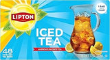 Lipton Unsweetened Iced Tea Bags, Family Size Zero Calories, 48 Tea Bags