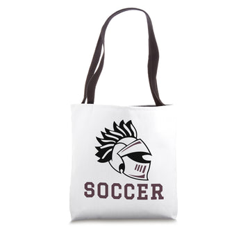 Curtis High School Warriors Soccer Tote Bag by Curtis High School, Staten Island, NY 10301 – 16 inches, White, Model EDXPVJ5E8GWUS_16INCHES