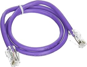 Belkin Cat5e Ethernet Patch Cable, RJ45, 2ft, Purple | internet cable, LAN cord, wired network cable, router to modem, fast ethernet, 1Gbps, patch panel, structured cabling