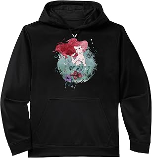 Disney Little Mermaid Ariel Painted Portrait Hoodie Performance Hoodie
