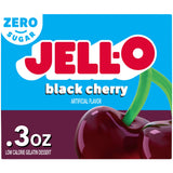 Black Cherry Sugar Free Gelatin Dessert Mix by Jell-O – 0.3 Ounce (Pack of 24), Pack of 24