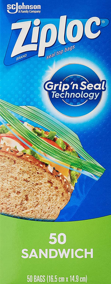Sandwich Bags by Ziploc – 145 Count (Pack of 1), Green, Pack of 145, Model unknown