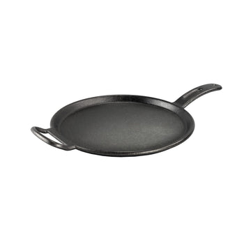 BOLD Pre-Seasoned Cast Iron Griddle by Lodge – 12", 4.7 liters, Cast Iron, Black, Model P12RG3