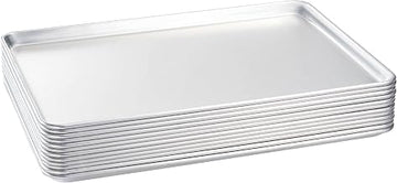 Winware 18 Inch x 26 Inch Aluminum Sheet Pan Set of 6