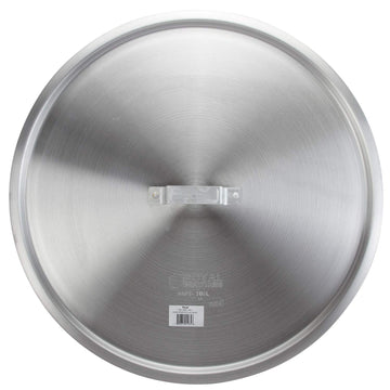Stock Pot Cover by Royal Industries – 100 qt Pot, 20.1" Diam, 100 quarts, Aluminum, Silver, Model ROY RSPT 100 L