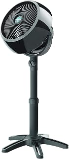 Vornado 7803 Large Pedestal Whole Room Air Circulator, Fan with Adjustable Height, 33-40 in, 3 Speed Settings, Removable Grill for Cleaning, Black Standing Floor Fan for Bedroom