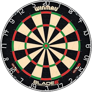 WINMAU Professional Bristle Dartboard - PDC Tournament Board with Official Tournament Specifications - Available in Blade 6 Single, Dual, Triple Core & Blade X Generations