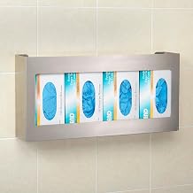 Global Industrial Quadruple Stainless Steel Glove Box Holder, 21" W x 3-3/4"D x 10" H