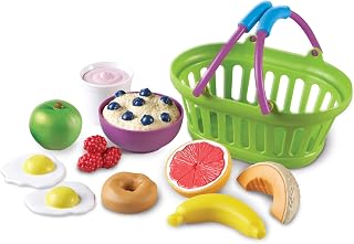 Learning Resources New Sprouts Healthy Breakfast - Pretend Play Food Toys for Toddlers, Fine Motor Skills, Gifts for Boys and Girls, 11 Pieces, Ages 18 months