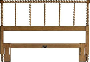 Crosley Furniture Traditional Lucille Queen Size Headboard, Bobbin Spindles, Brown