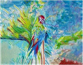 PM1153 Green Parrot II Place Mat - Set of 4