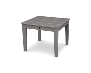 ® Newport Side Table by Polywood – 22.25 inches x 22.25 inches x 17 inches, High Density Polyethylene, Slate Grey, Model CT22GY
