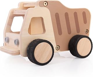Guidecraft Wooden Dump Truck: Vehicle Play Set, Kids Learning and Educational Dramatic Play Toy