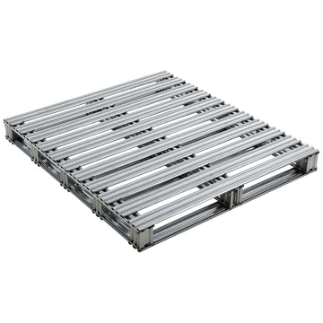 42"L x 48"W Galvanized Steel Pallet by Global Industrial – Gray, Model BYQ442883