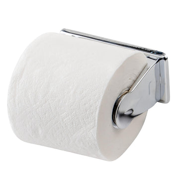 White/Silver Single Toilet Paper Holder by Winco – Medium, Steel, Model TTH-1