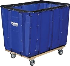 Global Industrial Vinyl Basket Bulk Truck, 16 Bushel Capacity, Blue