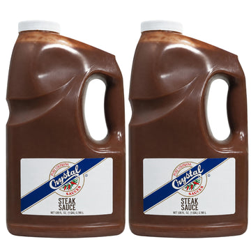 Sauce Steak Plastic by Crystal – 1 Gallon, Pack of 2