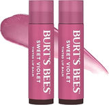 Burt's Bees 100% Natural Tinted Lip Balm, Sweet Violet, 0.15 Oz, Pack of 2