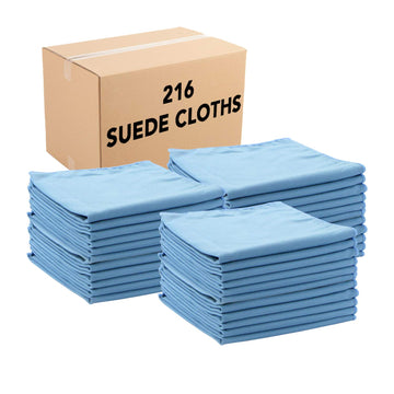 Arkwright Microfiber Suede Glass Cloths - (Case of 216) Absorbent Dish Drying Cloth by Arkwright LLC – 16 x 16 in. (Case of 216), Microfiber, Blue, Pack of 216, Model M915103-CS