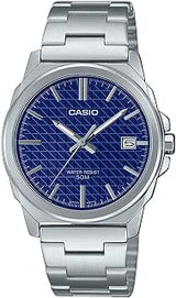 Casio MTP-E720D-2AV Men's Analog Watch Blue Dial Silver Tone