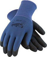 G-Tek 34-500/L, Seamless Knit Nylon Glove with Nitrile Coated MicroSurface Grip on Palm & Fingers - Touchscreen
