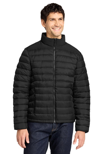Men's Horizon Puffy Insulated Winter Jacket by Port Authority – XX-Large, Deep Black, Model J364