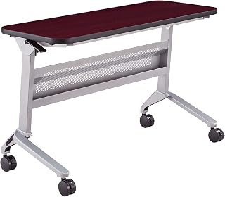 Safco Products Flip-N-Go Training Table, Regal Mahogany