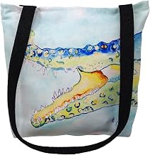 Betsy Drake TY1004S 13 x 13 in. Crocodile & Frog Small Tote Bag