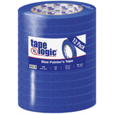 (12 Pack Blue Painter's Tape by Tape Logic – 1/2 Inch x 60 yds., Blue, Pack of 12, Model TLT933300012PK