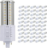 Satco S21415 22W LED PL Lamp, G24d Base, 5CCT & Lumen Selectable (3000K–6500K), 2750–2860 Lumens, Ballast Bypass Type B, 120–277V, 50,000 Hrs, Non-Dimmable, White Finish (50 Pack)