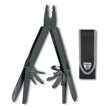 Swiss Tool BS Multi-Tool by Victorinox – 115 mm, Aluminum, Black, Model 3.0323.3CN