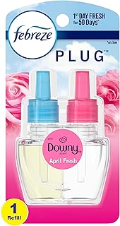 Febreze Plug Air Freshener Scented Oil Refill, Downy April Fresh, 1 Count