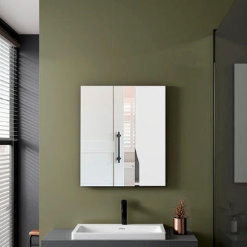 20" Athol Medicine Cabinet by DEPOT E-SHOP – Engineered Wood, White, Model DE-GLB11584