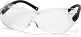 Pyramex OTS XL Safety Eyewear Black Temples Clear Lens