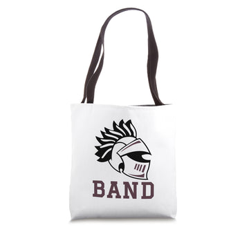 Curtis High School Warriors Band Tote Bag by Curtis High School, Staten Island, NY 10301 – 16 inches, White, Model RM8ANARGM0MUS_16INCHES