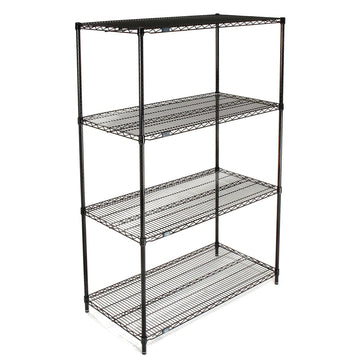 Wire Shelving by Nexel – 4, Alloy Steel, Black, Model B970163